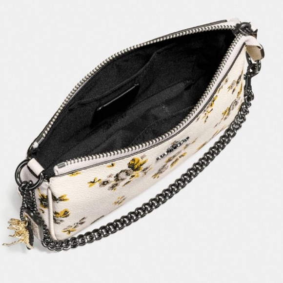 Beautiful Authentic COACH Leather & charm wristlet - Picture 2 of 6